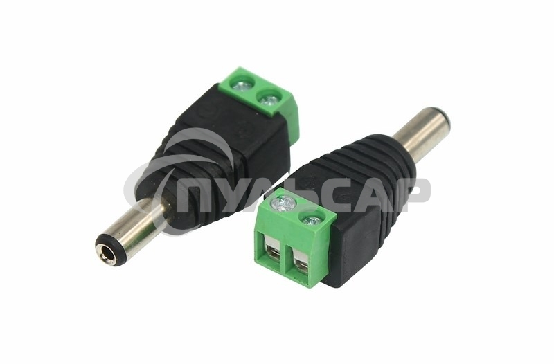 Разъем питания штекер 2.1х5.5 с клеммной колодкой (блистер) Rexant