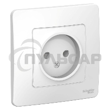 Розетка СП BLANCA 16А 250В без шторок без заземл. бел. SchE BLNRS000011
