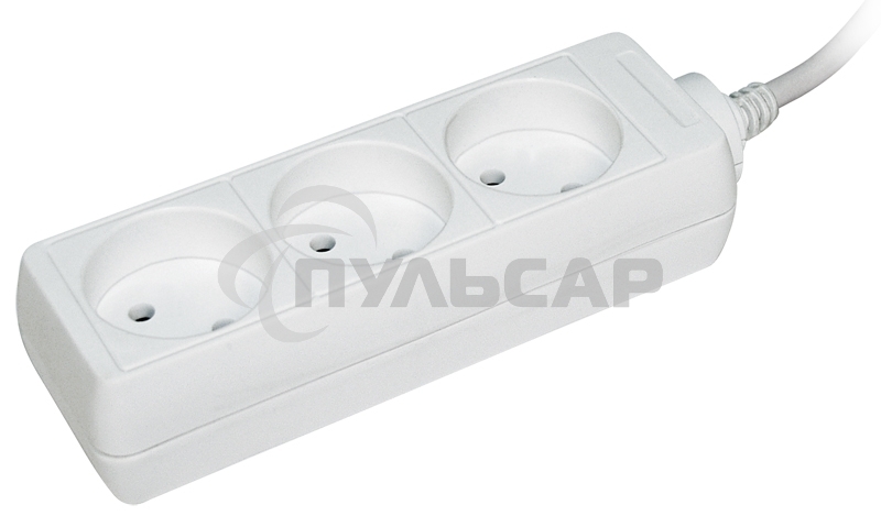 Удлинитель 3х3м без заземл. 10А IP20 У3 2P ИЭК WYP10-06-03-03-N