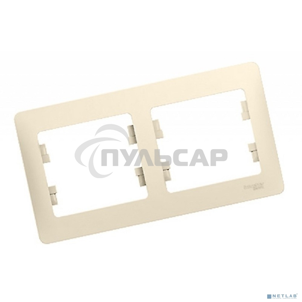 Рамка 2-м Glossa горизонт. беж. SchE GSL000202