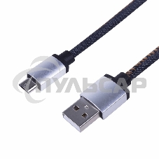 Кабель Rexant (18-4242) USB кабель MicroUSB, шнур в джинсовой оплетке 
