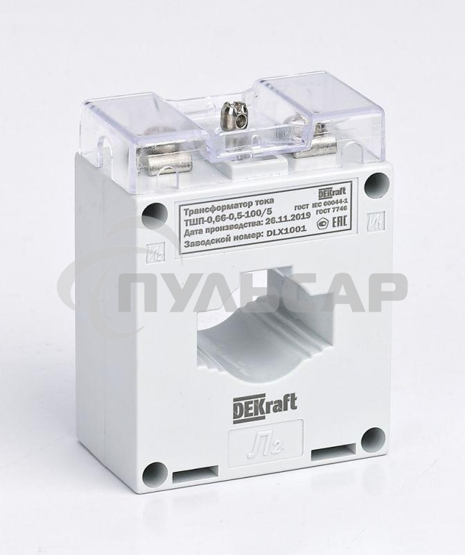 Трансформатор тока ТШП-0.66 0.5 250/5 5В.А D30мм SchE 50137DEK