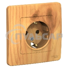 Розетка СП BLANCA 16А 250В без шторок с заземл. ясень SchE BLNRS001015