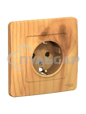 Розетка СП BLANCA 16А 250В без шторок с заземл. ясень SchE BLNRS001015