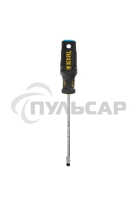 Отвертка, SL6x150 мм, S2, 3к рукоятка Denzel