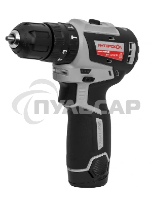 Бесщеточная аккум. дрель-шуруп ИНТЕРСКОЛ ДАУ-10/12В 38 МиниМАКС 767.2.2.45 Li-ion, кейс, 2 аккум., 2,5 А·ч, ЗУ