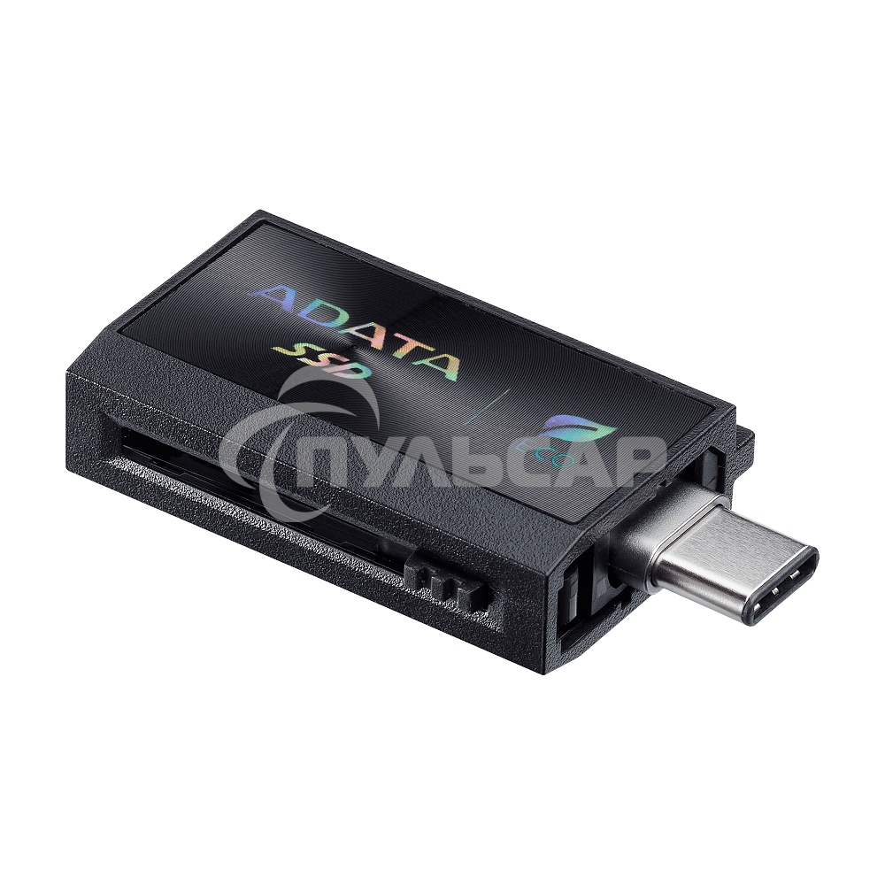 Внешний SSD ADATA SC730, 1TB, USB 3.2 Gen 2 Type-A/Type-C, R/W 600/600, черный