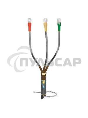 Муфта кабельная концевая внутренней установки 10кВ КВТпН 3х(35-50мм) с болтовыми наконечниками Нева-Транс Комплект 22020054