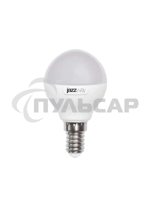 Лампа светодиодная PLED-SP-G45 7Вт шар 3000К тепл. белый E14 540лм 230В JazzWay 1027856-2