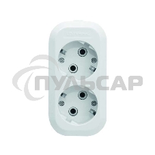 Колодка удлинителя 2-м АВС-пл. с заземл. UNIVersal E302