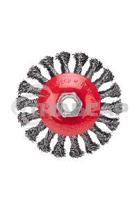 Щетка коническая для УШМ плетеные пучки стальной проволоки 100 М14 Kranz