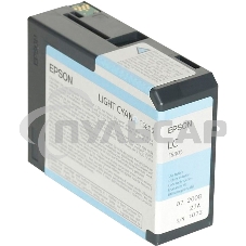 Картридж струйный Epson T5805 (C13T580500) светло-синий (80 мл) для Stylus Pro 3800