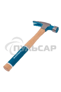 Молоток-гвоздодер, 680 г, угол 75, магнит, обрезиненная рукоятка AMERICAN HICKORY GROSS