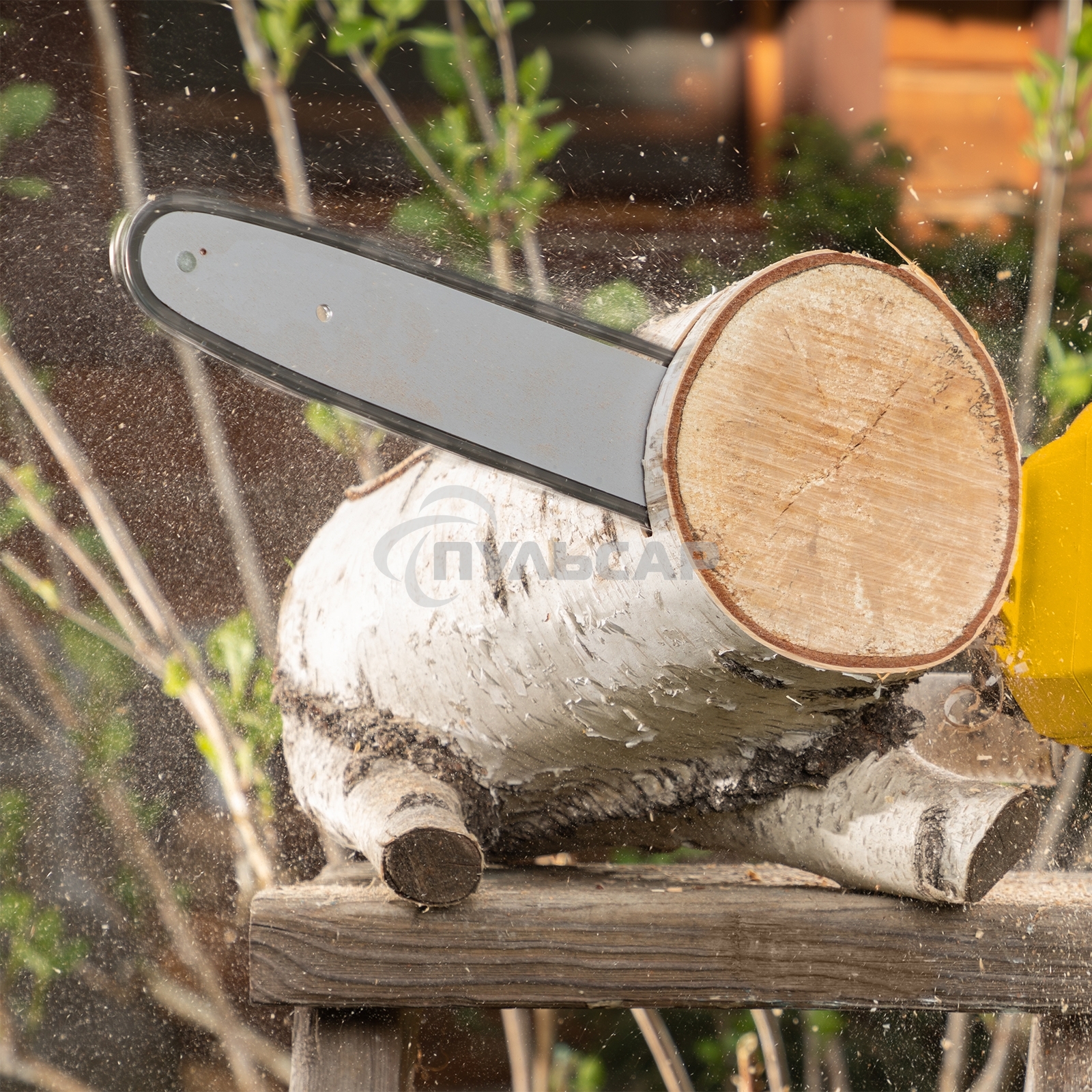 Цепная пила аккумуляторная бесщет. Denzel RCS400-36, Li-ion, 36 В, 4 А·ч, шина 400 мм/ 58610