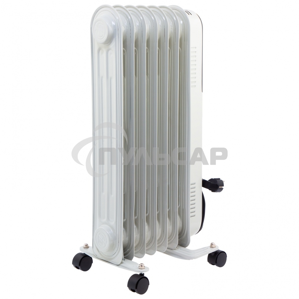 Обогреватель масляный MTX OCH-1500, белый, 1500 Вт, 15 м2, термостат