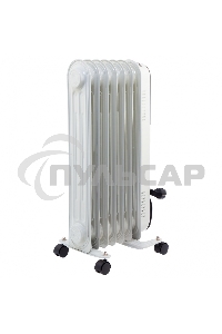 Обогреватель масляный MTX OCH-1500, белый, 1500 Вт, 15 м2, термостат