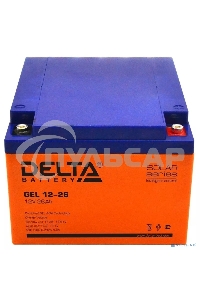 Аккумуляторная батарея Delta GEL 12-26 напряжение 12В, емкость 26А·ч (174х166х125мм)