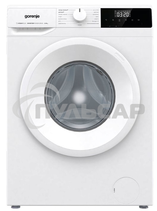 Стиральная машина Gorenje W2NHPI62SCSIRV 20010441 белый, загрузка фронтальная с баком 6 кг, 1200 об/мин., класс: А