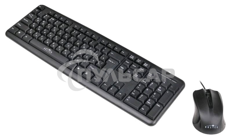 Комплект клавиатура + мышь Oklick 600M черный USB