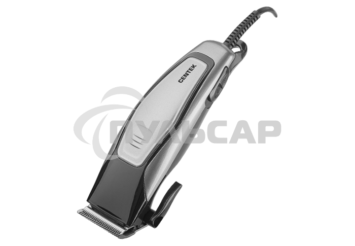 Машинка для стрижки волос Centek CT-2102 (черный/серый) 12 Вт, высококач.сталь, эргоном. дизайн, 4 насадки