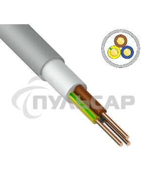 Кабель силовой медный NUM-J 3x1,5 мм² 100 м ГОСТ 31996-2012, ТУ 3520-015-38229892-2015