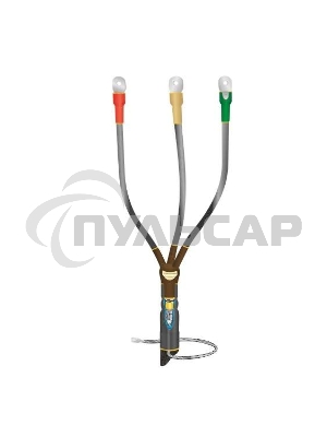 Муфта кабельная концевая внутренней установки 10кВ КВТпН 3х(150-240мм) с болтовыми наконечниками. Нева-Транс Комплект 22020056