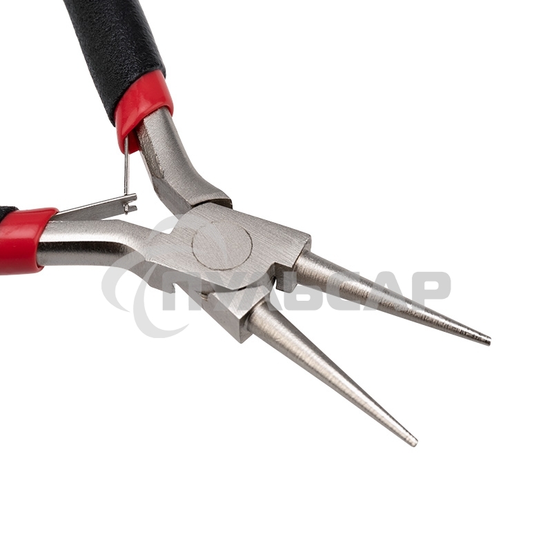 Круглогубцы Rexant Мини 120 мм никелированные, авторазжим, обливные рукоятки