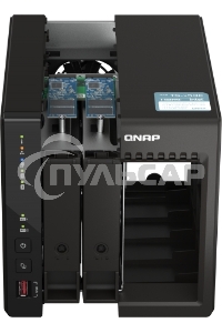SMB QNAP TS-253E-8G NAS, 2-tray w/o HDD. 2xHDMI-port. 4-core Celeron J6412 2-2.6 GHz, 8Gb DDR, 2x2.5Gb LAN, 2 x M.2 2280 PCIe Gen 3 x2, 2x USB 3.2 Gen 2 (10Gbps) Port, 2x USB 2.0 port
