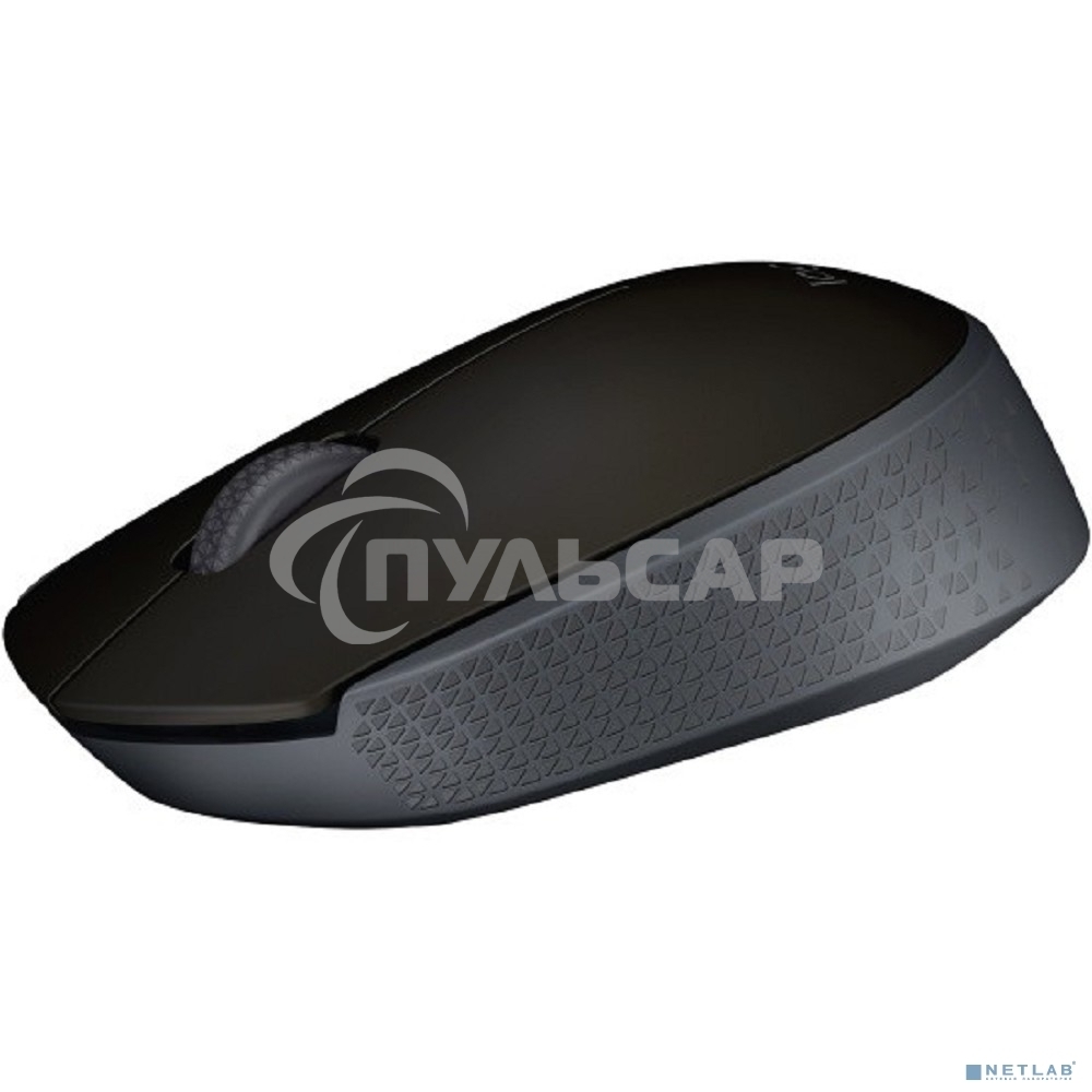 Мышь беспроводная Logitech M171 черный/серый, 1000 dpi, радиоканал, USB, кнопки - 3