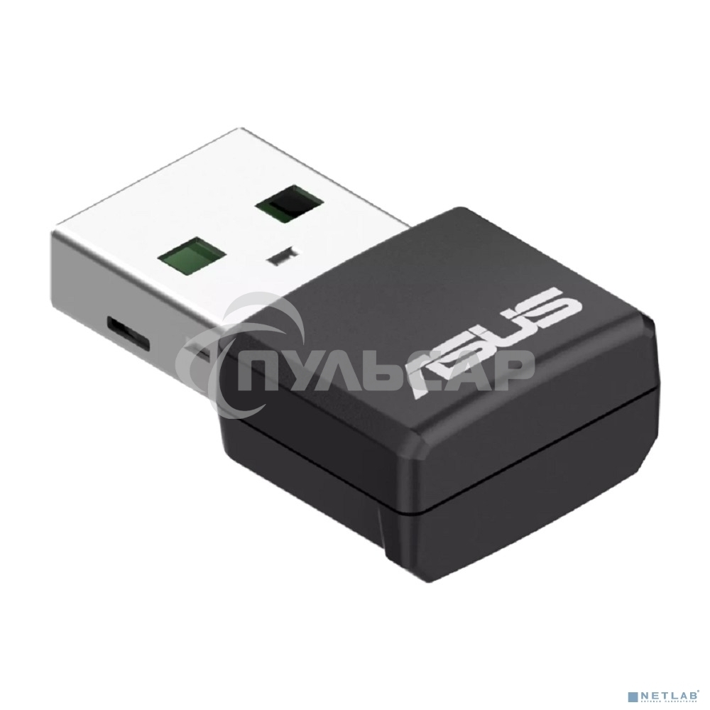Роутер ASUS USB-AX55 NANO 90IG06X0-MO0B00 WI-FI 802.11ax/ac/a/g/n, 400 + 867 Mbps USB 3.0 Adapter + 2 антенны