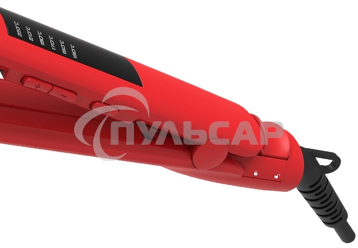 Выпрямитель Centek CT-2031 RED 60Вт, плав. пластины 120x44 мм, LED, ультратонкий диз, авто выключен.