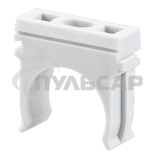 Крепеж-клипса для труб, Ø32 мм, серая, 100 шт./уп.