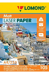 Фотобумага LOMOND Двухсторонняя Матовая, для лазерной печати, 105 г/м2, A4/250л.