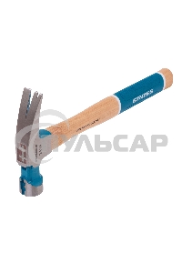 Молоток-гвоздодер, 680 г, угол 75, магнит, обрезиненная рукоятка AMERICAN HICKORY GROSS