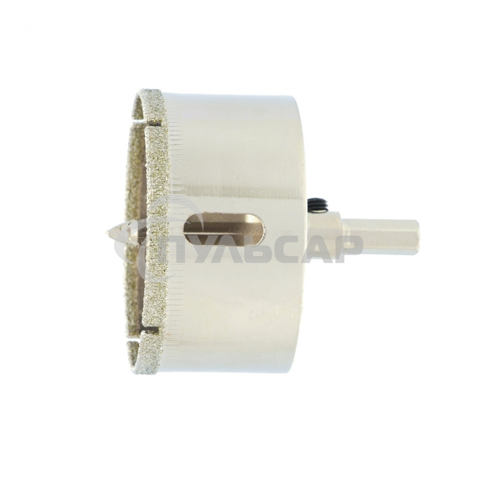 Сверло по керамической плитке и стеклу, 55 х 55 мм, 6 гр.хв-к, с центр. сверлом Сибртех