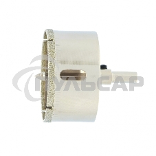 Сверло по керамической плитке и стеклу, 55 х 55 мм, 6 гр.хв-к, с центр. сверлом Сибртех