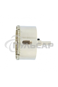 Сверло по керамической плитке и стеклу, 55 х 55 мм, 6 гр.хв-к, с центр. сверлом Сибртех