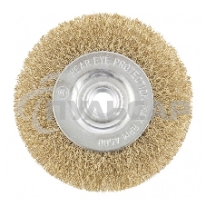 Щетка Matrix для УШМ, 150 мм, М14, плоская, латунированная витая проволока