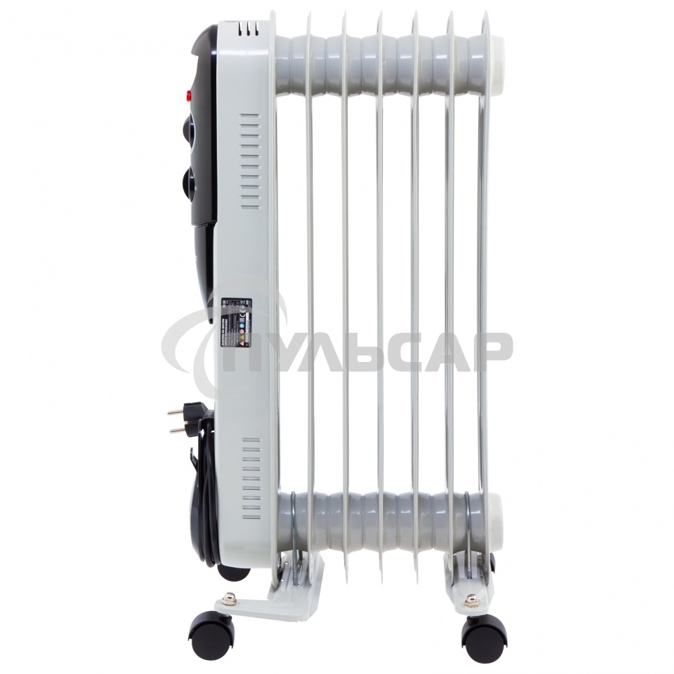 Обогреватель масляный MTX OCH-1500, белый, 1500 Вт, 15 м2, термостат