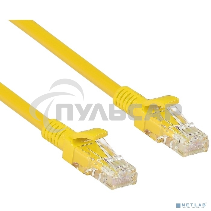 Патч-корд UTP кат. 5e, 2м ExeGate желтый