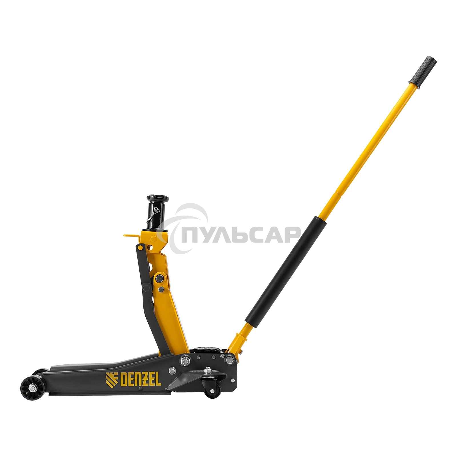 Домкрат гидравлический подкатной Denzel 2/3 т, 98-770 мм, быстрый подъем, низ. подхват, проф, SUV 51270