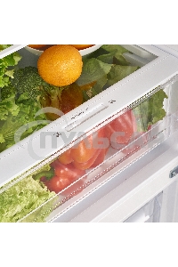 Холодильник Maunfeld MFF185NFW10 белый двухкамерный инвертор 240/100л морозилка снизу, No Frost