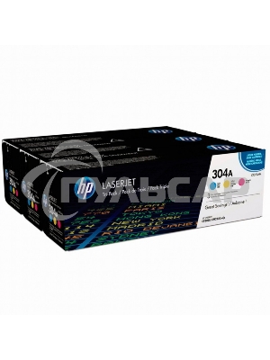 Картридж лазерный комплект HP CF372AM голубой/пурпурный/желтый для Color Laser Jet CP2025, CM2320mfp (3 х 2800)