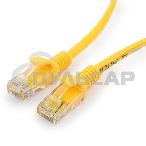 Патч-корд UTP Cablexpert кат.5e, 5м, литой, многожильный (желтый)