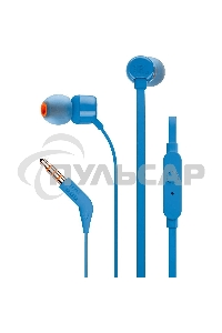 Наушники JBL Tune 110, 3.5 мм, внутриканальные, синий