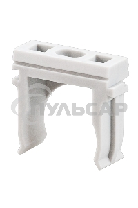 Крепеж-клипса для труб, Ø32 мм, серая, 100 шт./уп.