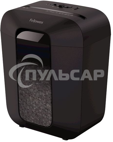 Шредер Fellowes PowerShred LX41 черный (секр.P-4)/перекрестный/8лист./17лтр./скрепки/скобы/пл.карты