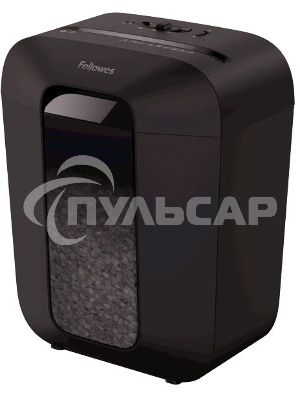Шредер Fellowes PowerShred LX41 черный (секр.P-4)/перекрестный/8лист./17лтр./скрепки/скобы/пл.карты