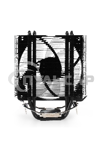 Кулер для процессора ExeGate Dark Magic EE400XL-PWM.ARGB серебристый, 120 мм, алюминий/медь, 2400 об/мин, 37 дБ, 4 pin, 125 Вт, 155 мм