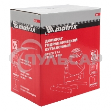 Домкрат Matrix бутылочный 25т h подъема 240–375мм